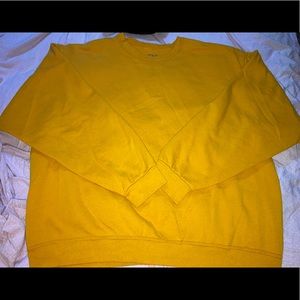 3/$22 Vintage mustard fruit of the loom sweater